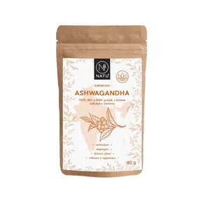 NATU Ashwagandha prášek 80 g BIO